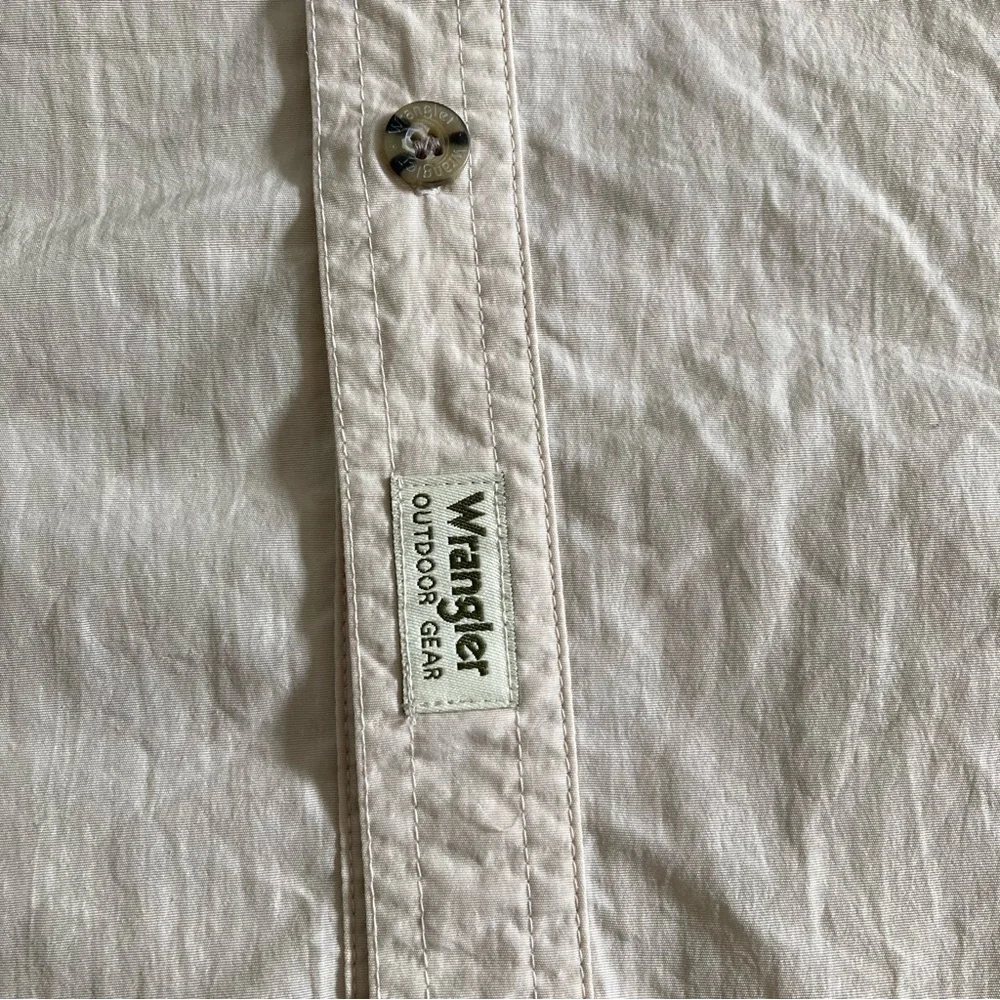 Wrangler Hero Outdoor Gear Button Up Shirt Short Sleeve Men's Sz 2XL Fishing - Picture 4 of 12